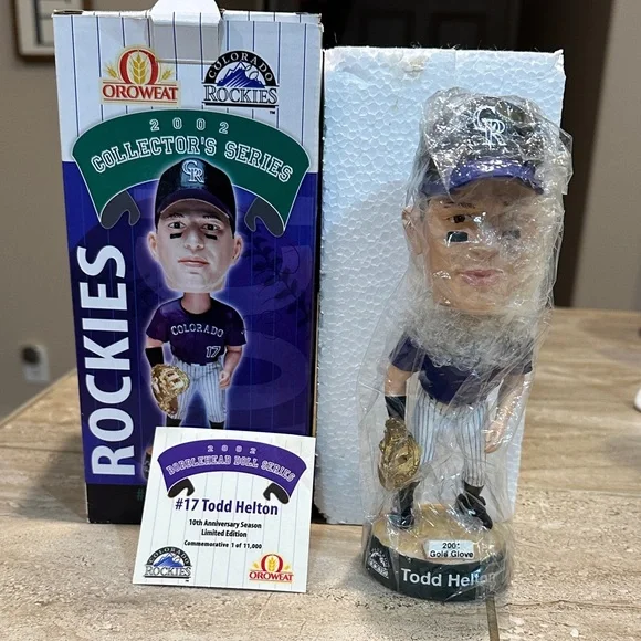 Todd Helton Bobblehead Colorado Rockies Oroweat 2002 Collectors Series - Picture 2 of 12